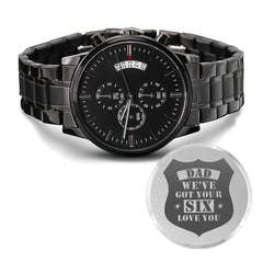 engraved-watch-weve-got-your-six-charcoal-black-mens-watch-shop-231564-7471