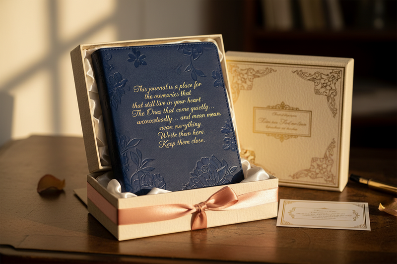 This Journal is a Place for the Memories — Memorial Journal Gift Set